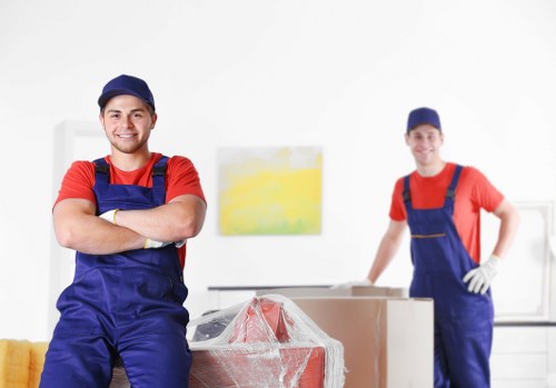 Furniture collection service working in an Earls Court flat