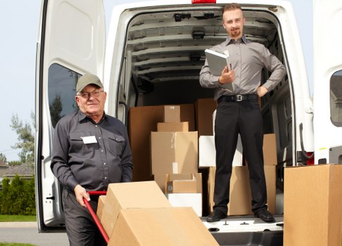 Local Earlscourt movers organizing boxes and furniture