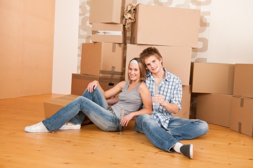 Commercial moving team planning a business relocation in Earls Court