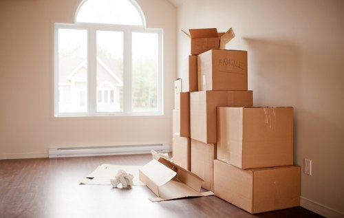 Reusable furniture and donation items prepared for charity